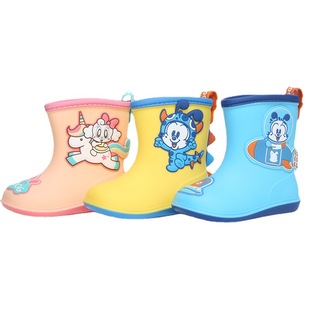 Babu bean children's rain boots large small and medium-sized children's baby non-slip cartoon cute waterproof summer pvc rain boots wholesale