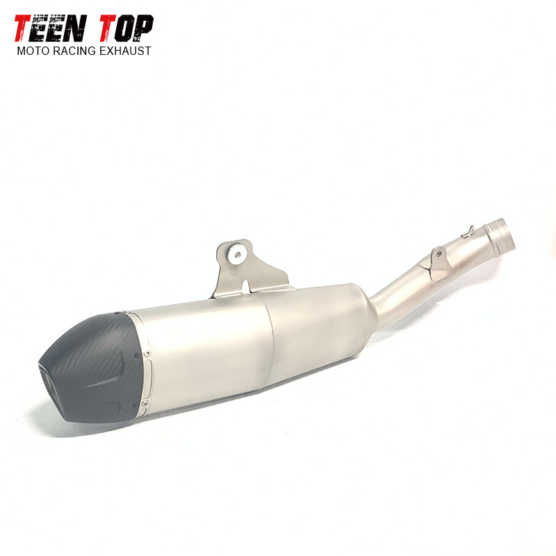 Suitable for Honda CRF250R stainless steel exhaust, CRF250RX titanium alloy motorcycle exhaust, semi-carbon mid-tail 25+