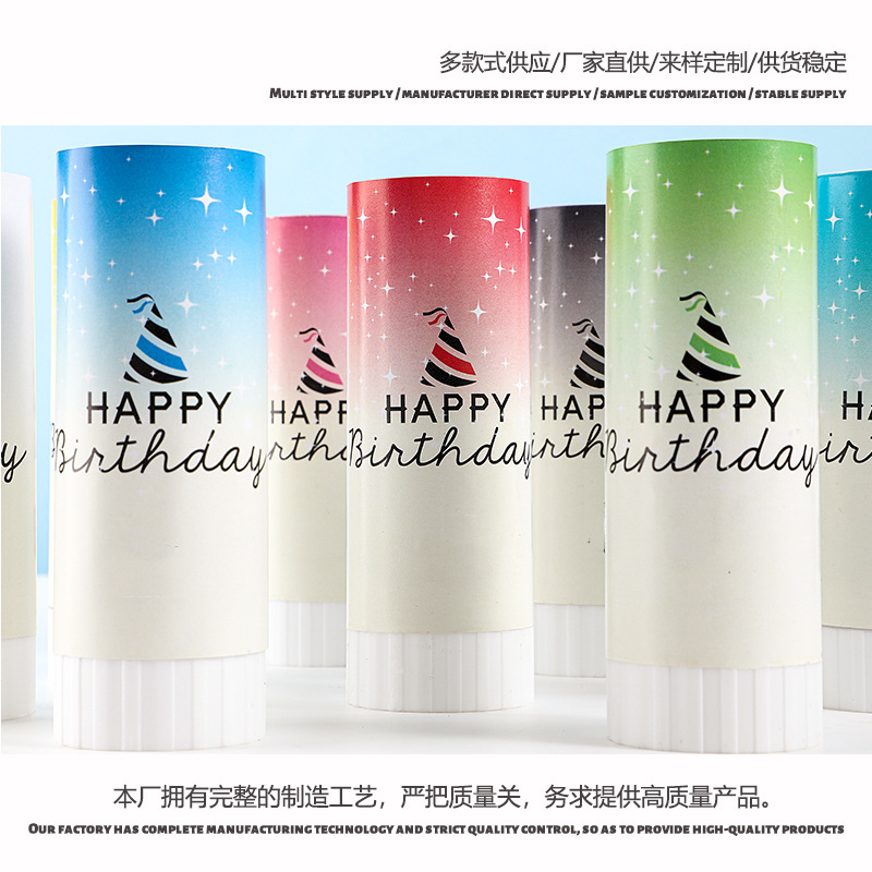 Cumpleaños saludo giro de la mano pequeños fuegos artificiales cinta fuegos artificiales de mano pequeños fuegos artificiales fiesta de cumpleaños Día del Maestro tubo de fuegos artificiales