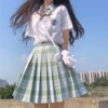 JK uniform suit Original Genuine College wind solar system Short sleeved Embroidery shirt Pleated skirt student Spring and summer