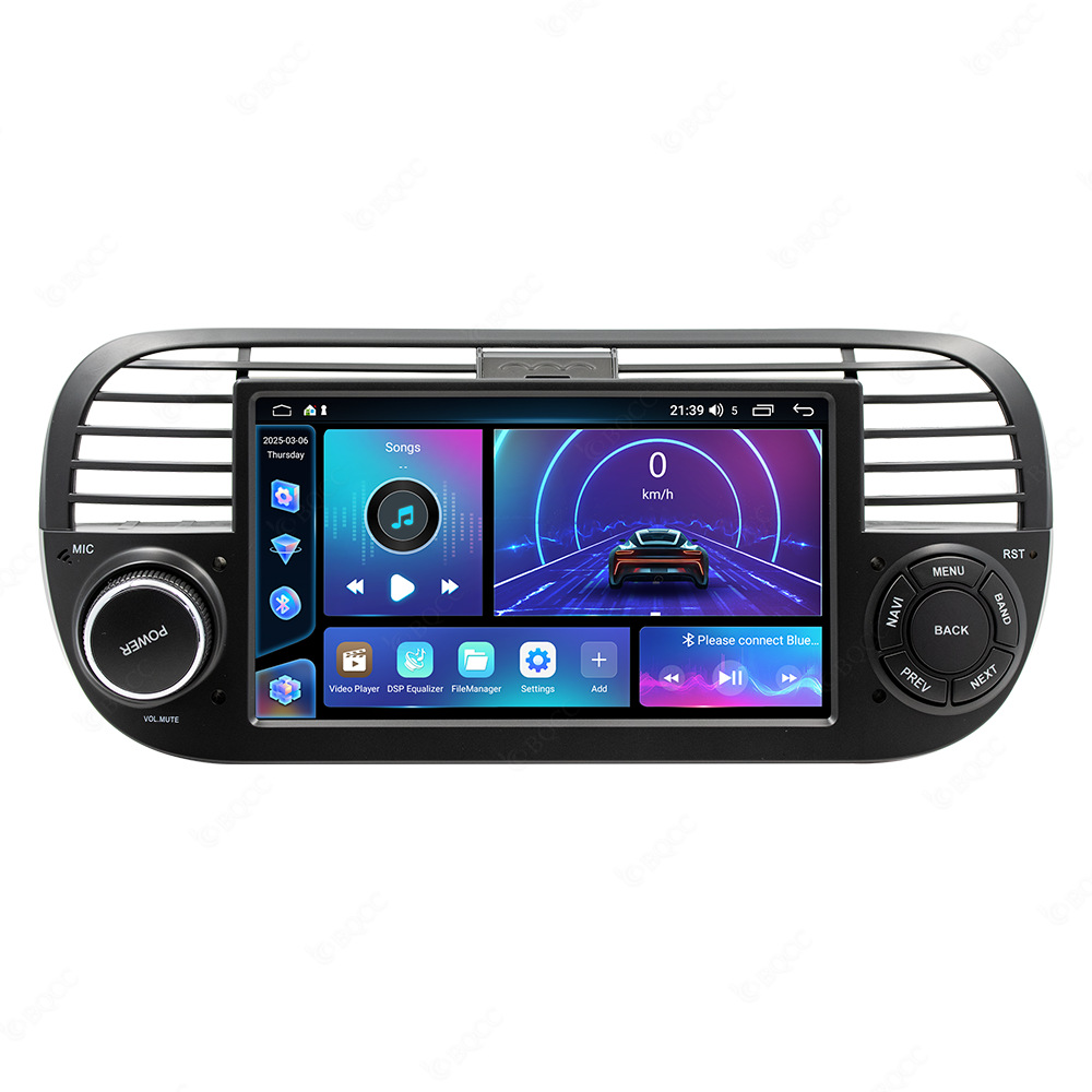 Aplicable a Fiat 500 coche Android GPS Navigator inteligente Bluetooth inalámbrico carplay máquina todo en uno image 7
