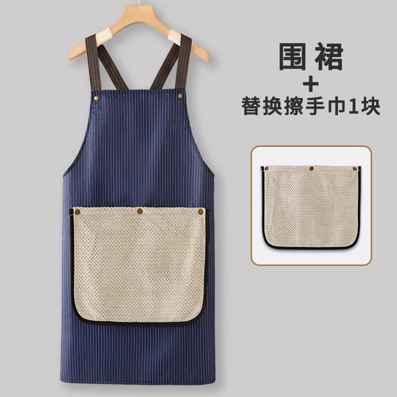 做饭围裙2025新款家用厨房防水防油工作服女围腰餐饮专用夏季薄款|undefined