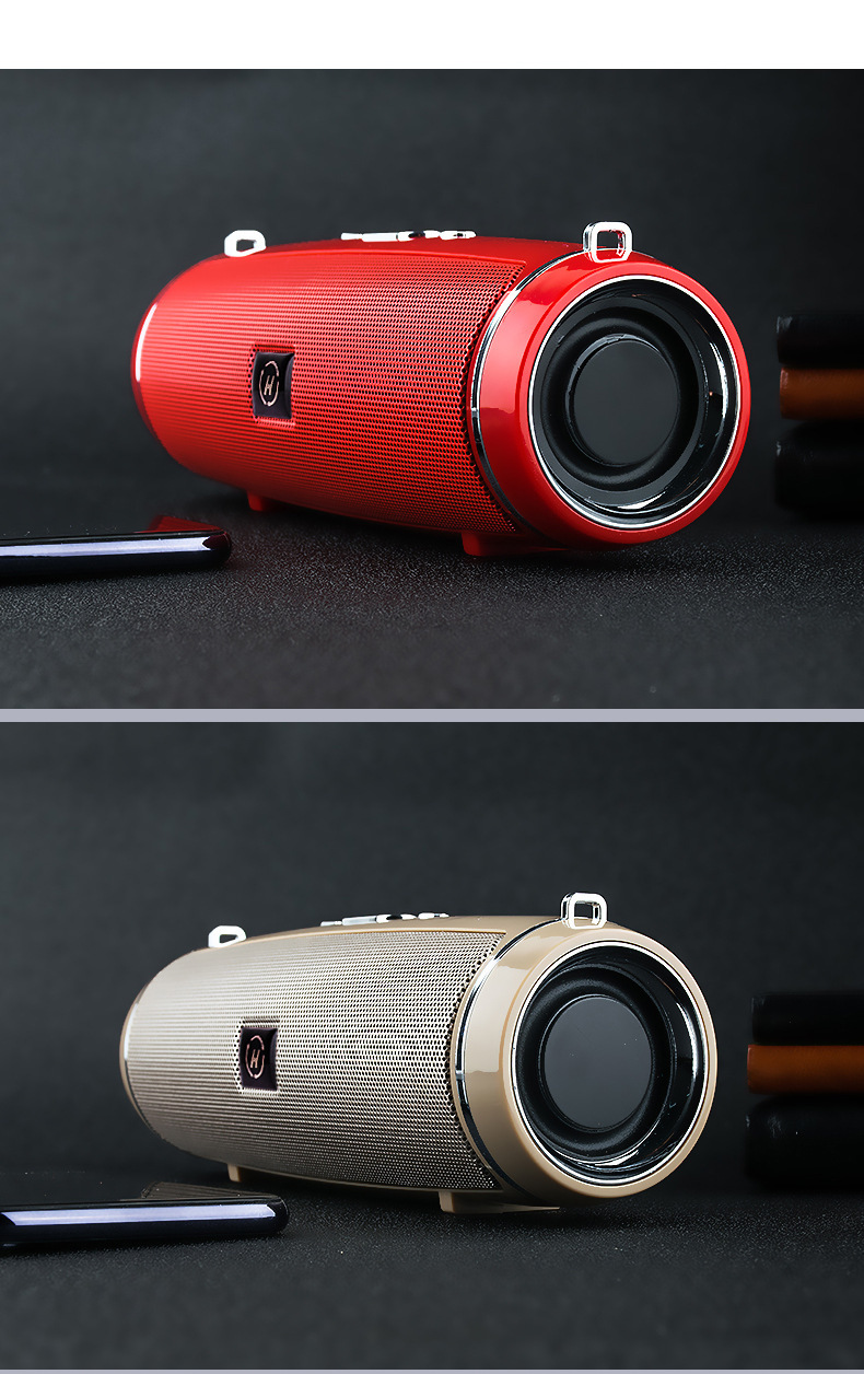 High-Fidelity 6D Surround Sound Dual Speaker Bluetooth Speaker - Portable with Long-Lasting Battery and Multiple Playback Modes_voghion.com