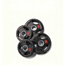 可批发2.5-25公斤铸铁杠铃圆盘配重板保险杠橡胶材料