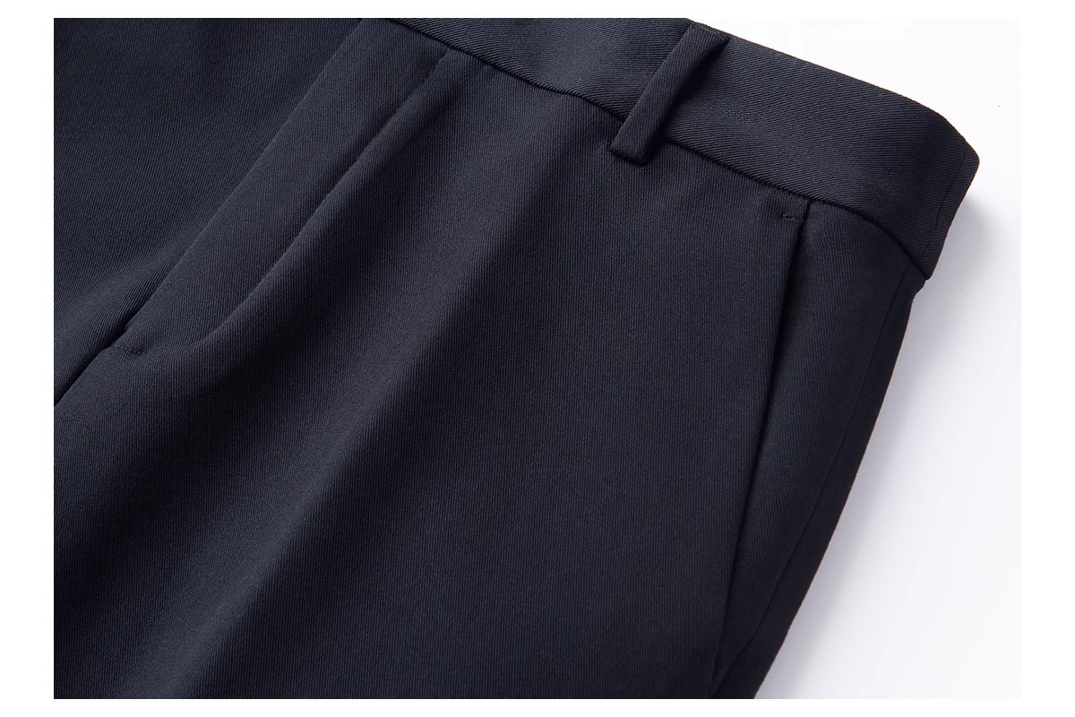 Quần culottes nữ ống rộng cạp cao dáng suông — Màu đen chi tiết 23