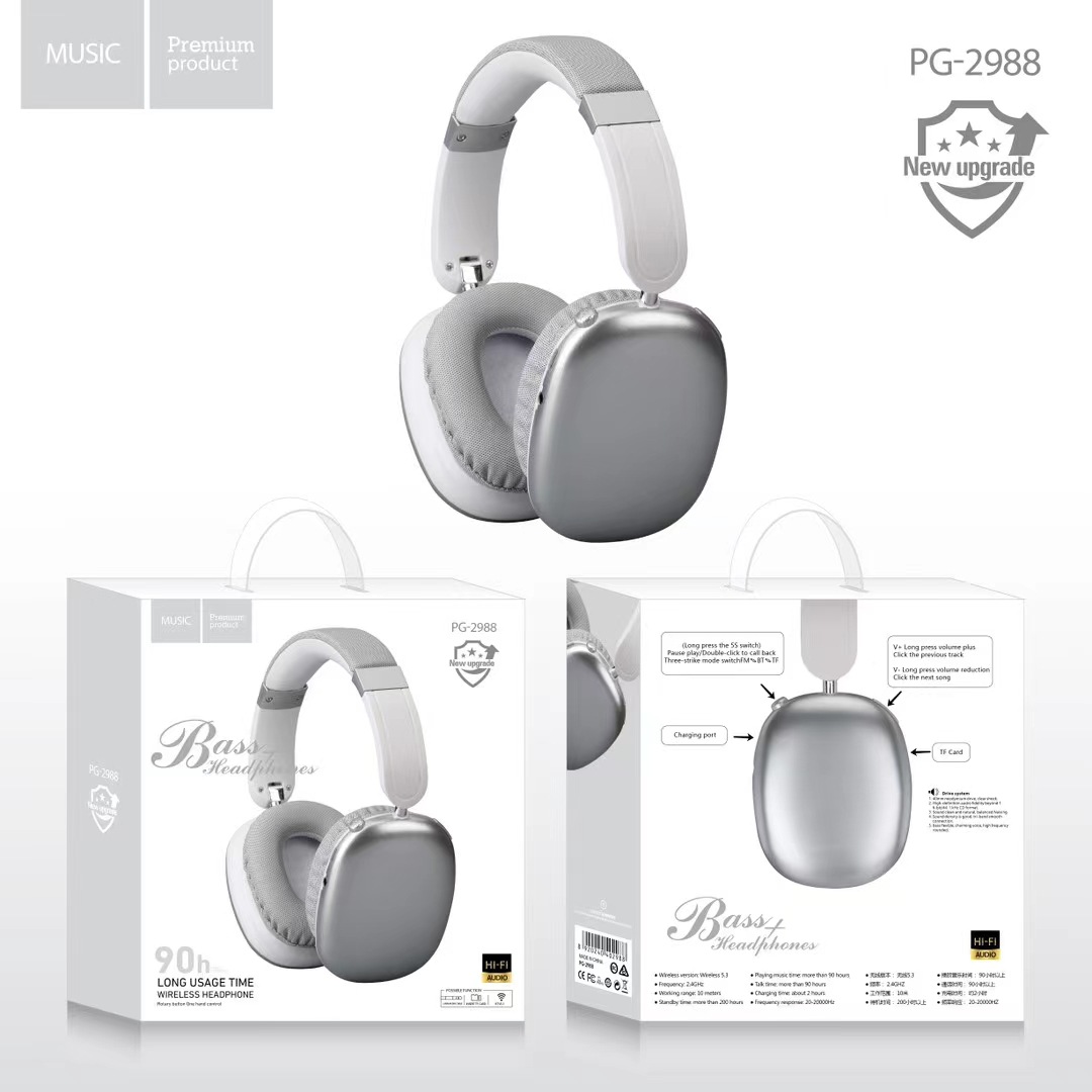 Nuevos productos de comercio exterior PG2988 auriculares Bluetooth inalámbricos verdaderos auriculares estéreo bluetooth fábrica directa