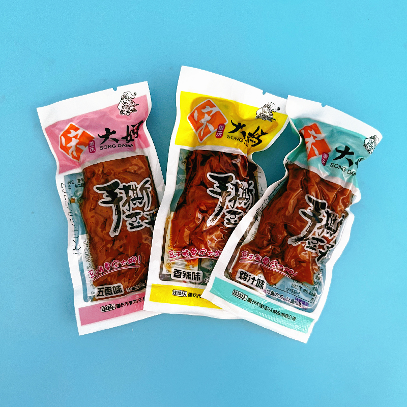 ll手撕豆干散装五香辣鸡汁味豆腐干素肉食品重庆特产休闲零