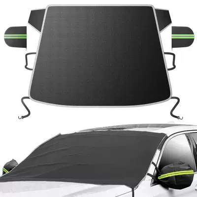 New car snow cover for the front windshield, made of Oxford fabric, enlarged and thickened, waterproof and frost-proof
