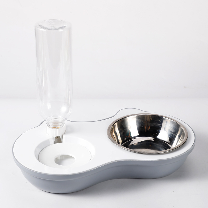 Cuenco al por mayor de acero inoxidable para gatos, cuenco automático para agua potable para perros, cuenco para perros Teddy, cuenco para gatos, cuenco para comida para perros, cuenco doble para gatos, bonito