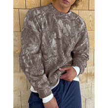 F 37721 Maple Leaf Print Pullover ��Ҷ��ɫ��ͷ���¿羳��