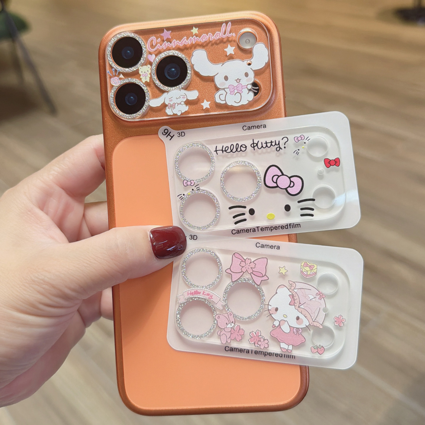 Integrated Lens Film Suitable for Iphone17Promax Transparent Tempered Apple 16Pro Cartoon 15/14 Cute