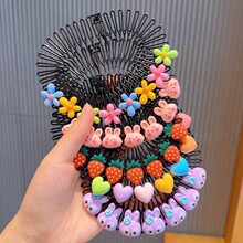 儿童插梳碎发梳碎发整理神器宝宝头饰发夹刘海发饰女童发梳发卡