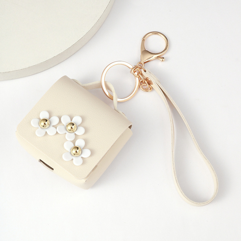 Rui Guo Leather Wireless Earphone Case Is Convenient for Carrying Keys, Small Items, Coin Purse, Zipper Coin Holder, Portable Storage