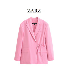 ZARZ自作欧米風新型婦人服肩付きゆったり襟付き長袖スーツジャケット5247739