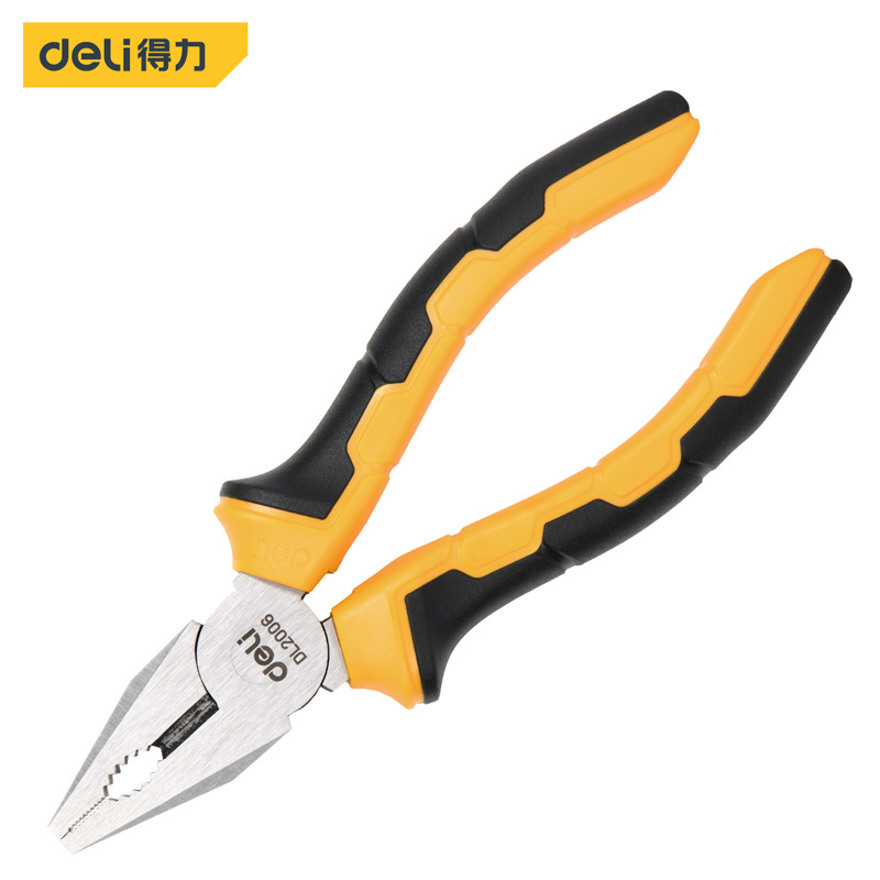 Delixi DL2006 German-Style Wire Pliers, 6-Inch Imported Steel Pliers, Multi-Functional Industrial-Grade Tiger Pliers, Effort-Saving Cutting Pliers