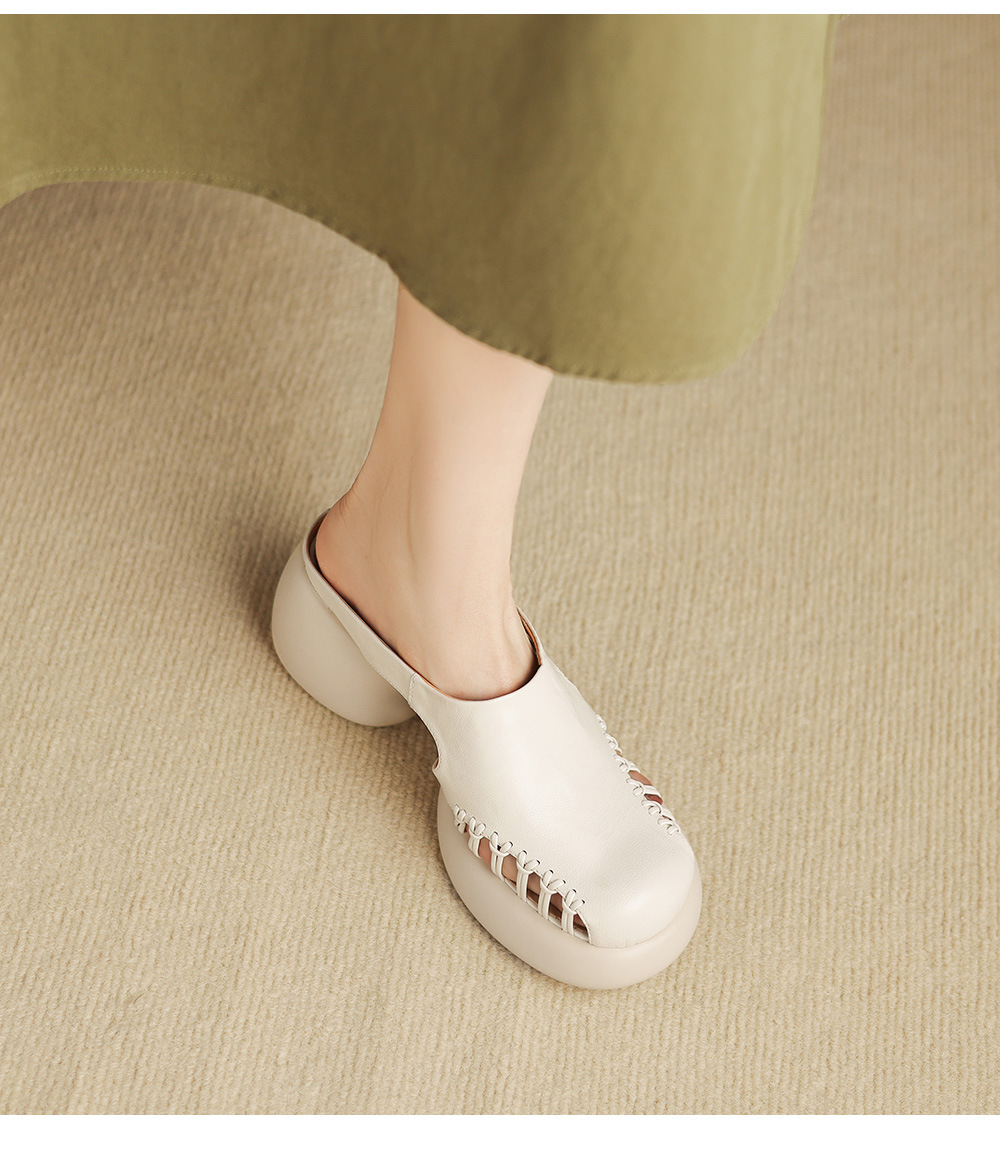 Sandal cao gót nữ mũi trùm đế dày gót 6 cm — đen chi tiết 9