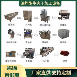 大型手撕牛肉干生产线内蒙古香辣牛肉片生产流水线牛肉粒加工设备
