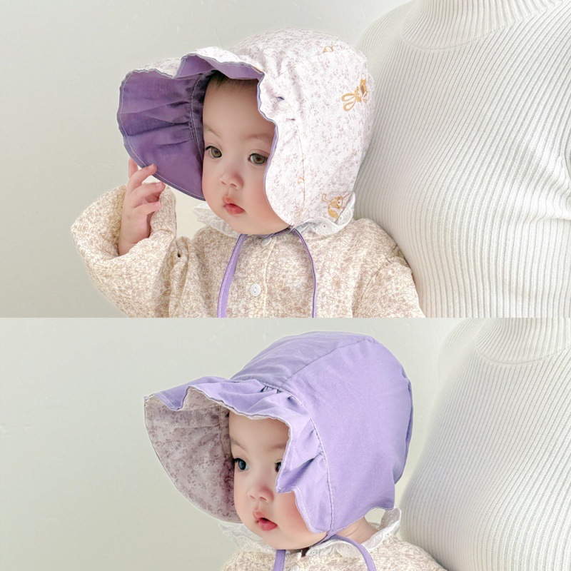 Sombrero de sol para bebé con protección de cuello y ala ancha_voghion.com