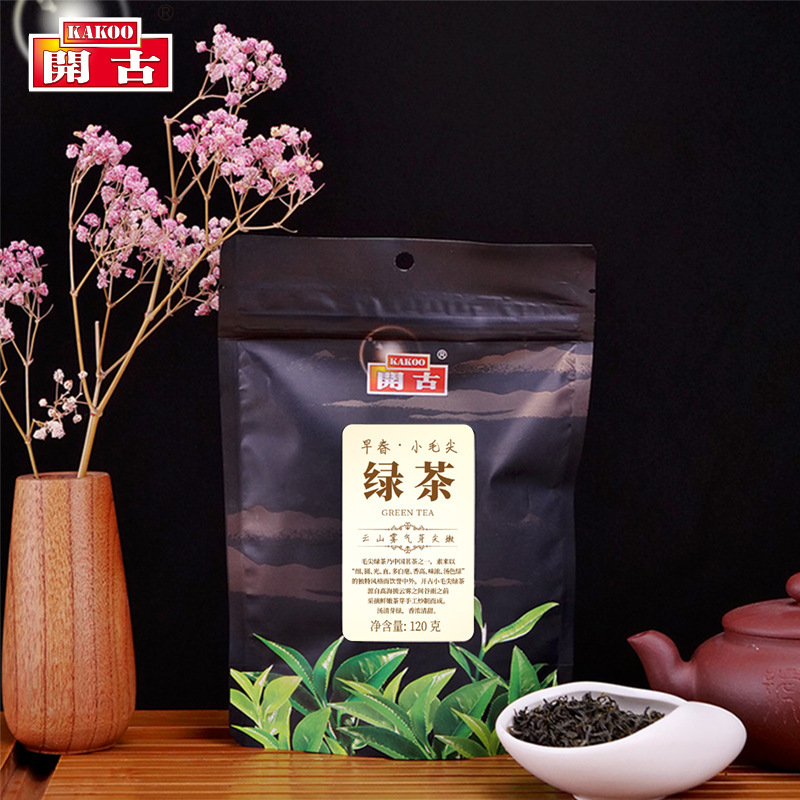 Kaigu big early Spring Series green tea fried green bags high mountains clouds misty green tea bulk factory direct sales Kaigu big early Spring Series green tea fried green bags high mountains clouds misty green tea bulk factory direct sales