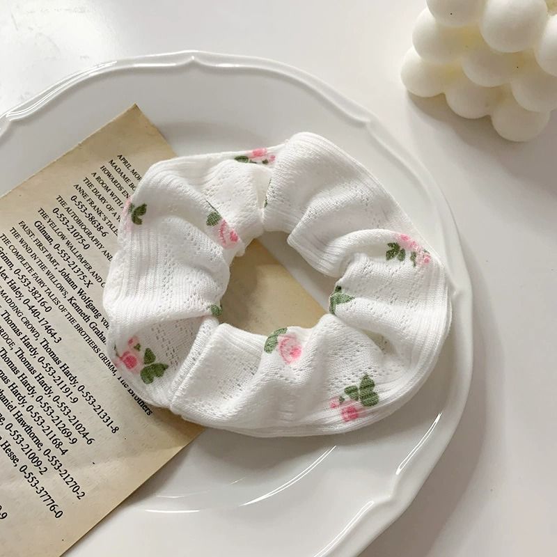 Corea del Sur Internet celebridad corbata Cola de Caballo Linda cuerda de pelo floral Plaid tie cabeza de pelo niña de las flores Daisy cuerda de pelo intestino grueso anillo de pelo