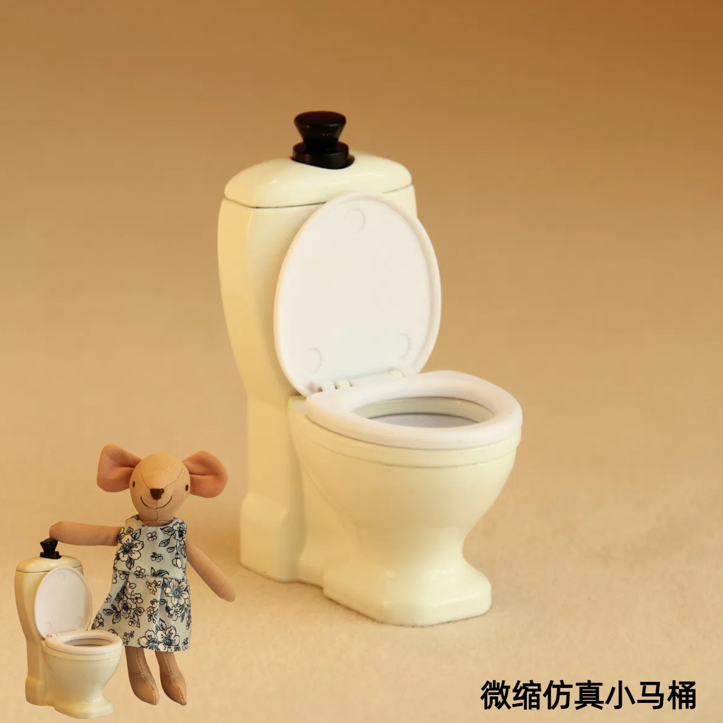 Metal Mini Toilet Simulation Potty 1/12 Scale Bjd Dollhouse Furniture Accessories Children's Toys Pretend Play