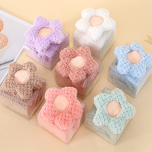 菠萝格擦手巾可挂方巾儿童花朵擦手小毛巾家用吸水毛巾厨房挂巾