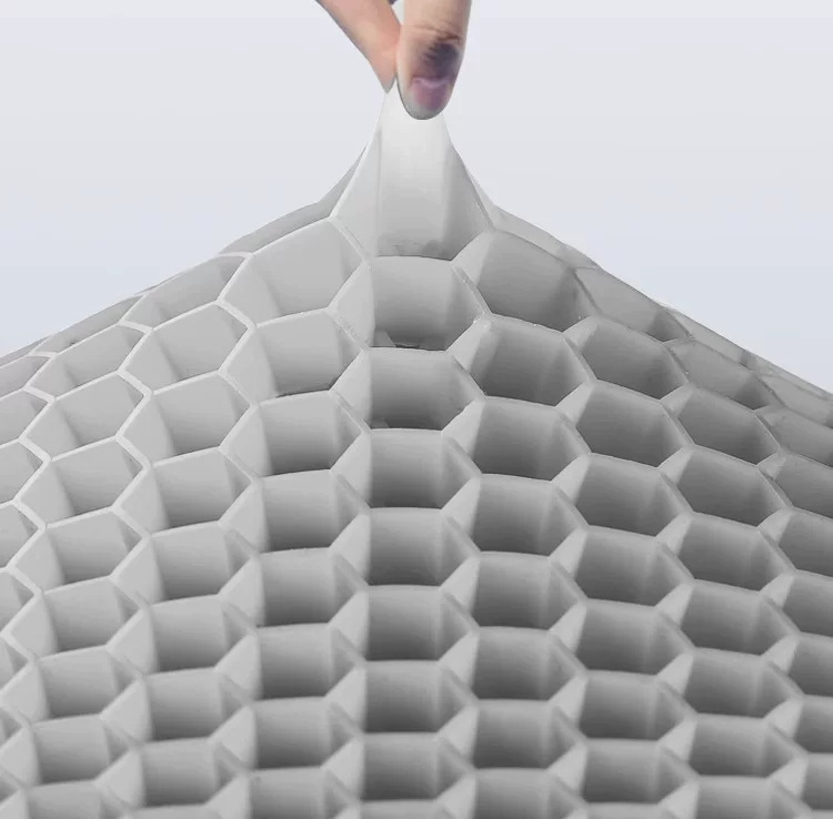 Car Gel Seat Cushion, Summer Office Chair Cushion, Anti-Butt Pain Seat Cushion, Honeycomb Silicone Cooling Cushion