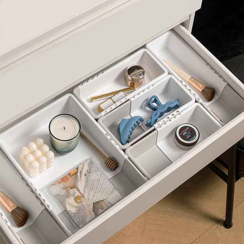 Бытовой выдвижной ящик для хранения встроенный Перегородочный ящик отделение для посуды ящик для хранения косметики органайзер бесплатная доставка