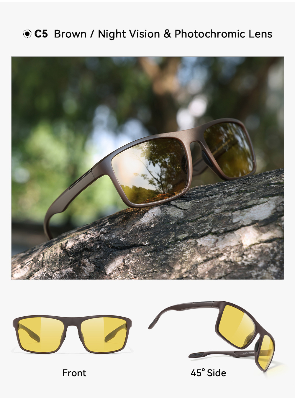 KDEAM Large Size Fashion Polarized Sunglasses Outdoor Casual Sunglasses Central Asia Eyewear Wholesale KD101-PLUS