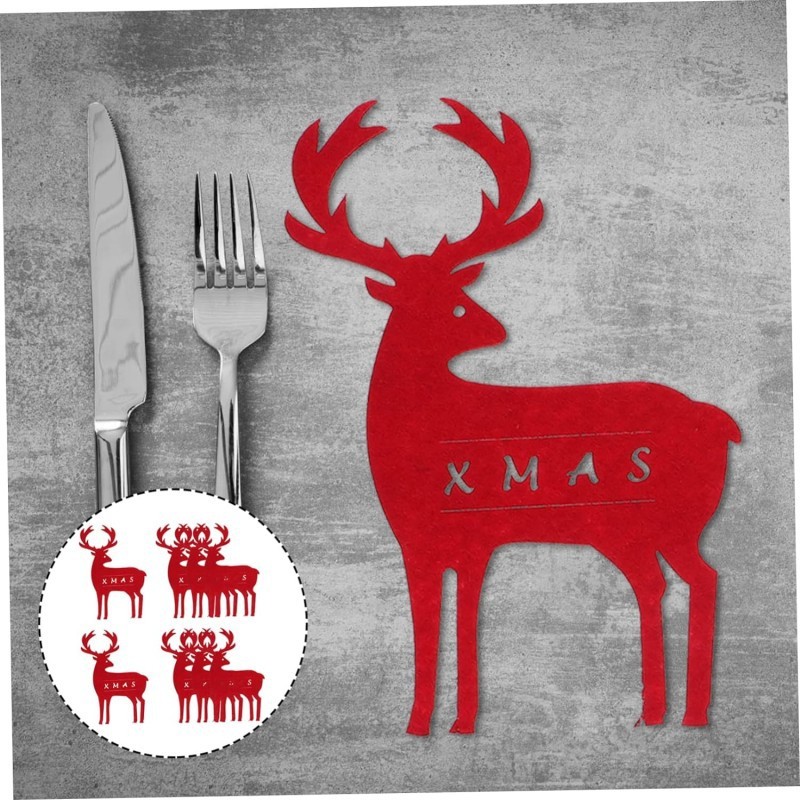 クロスボーダーフェルトナイフフォーク食器セットクリスマス食器棚フェルトクリスマスツリー食器袋祝日用品|undefined