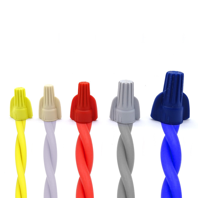 螺旋式双翼压线帽 旋转端簧式接线端子快速接线头电线帽W1 W2 W3