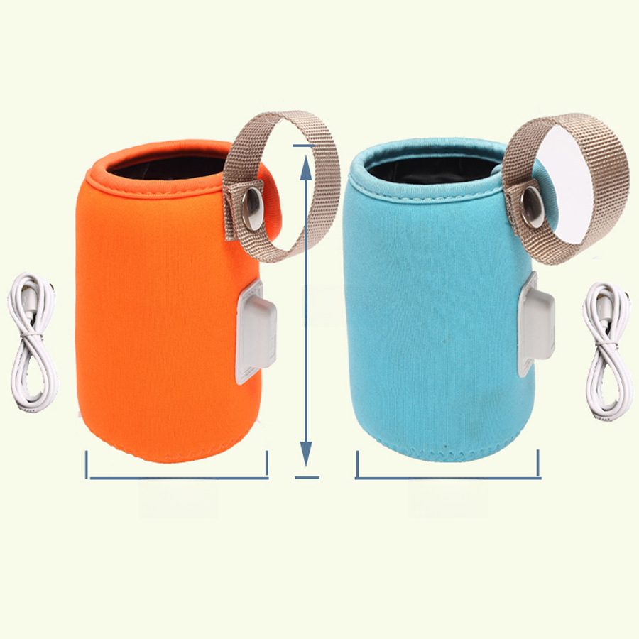 (2개) 제조업체 직접 공급 USB 병 가열 컵 커버 화상 방지 미끄럼 방지 단열 가방 자동차 휴대용 우유 따뜻한 단열 커버