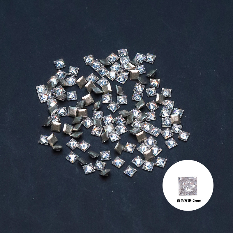 지르콘 화이트 스퀘어 2mm【ZX069-11】