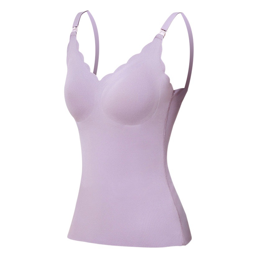 Ropa interior térmica de las mujeres embarazadas engrosadas Honda de las mujeres almohadilla para el pecho de las mujeres de terciopelo Chaleco de ropa interior de otoño e invierno de las mujeres embarazadas