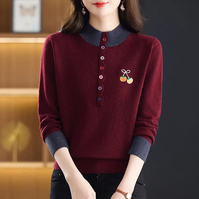 Thick Wool Sweater for Women, Made in China, Winter Style, Youthful and Stylish, High-End Knit Wool Top Thick Wool Sweater for Women, Made in China, Winter Style, Youthful and Stylish, High-End Knit Wool Top