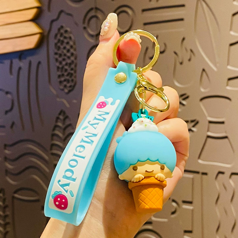 Sanrio, мультяшный горшок с цветами, брелок, украшение для сумки, модные автомобильные ключи