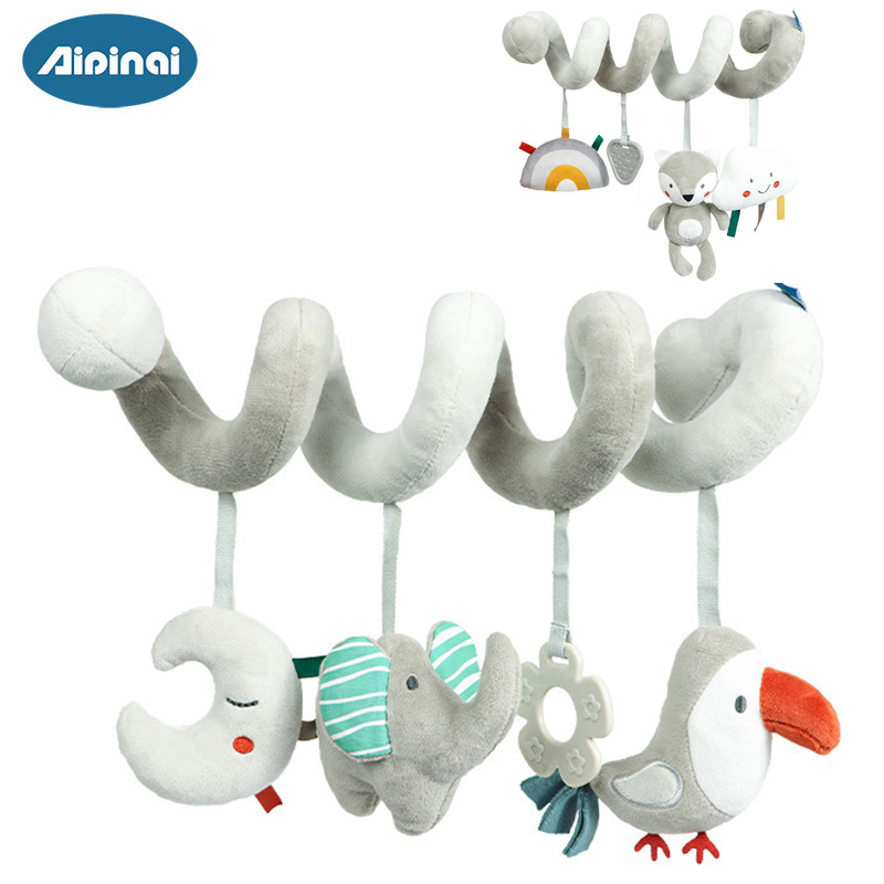 Aipinqi2023 nuevo animal cama sinuosa cuna educación temprana cama colgante juguete 0 años de edad bebé carro colgante