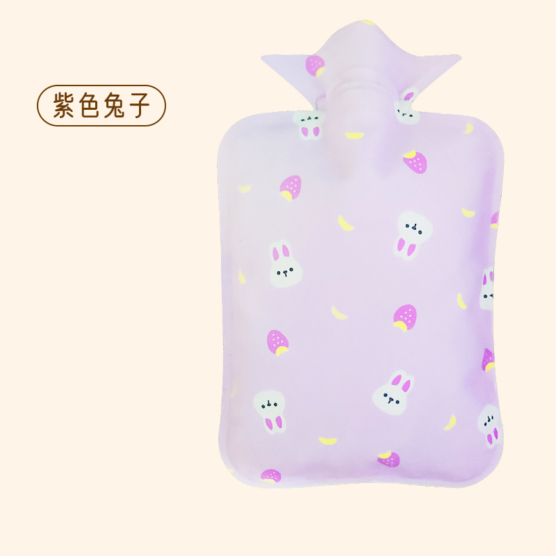 Le Xue er bolsa de agua caliente inyección de agua hogar a prueba de explosión franela peritoneal PVC gran capacidad de riego de tela de plástico mano caliente al por mayor