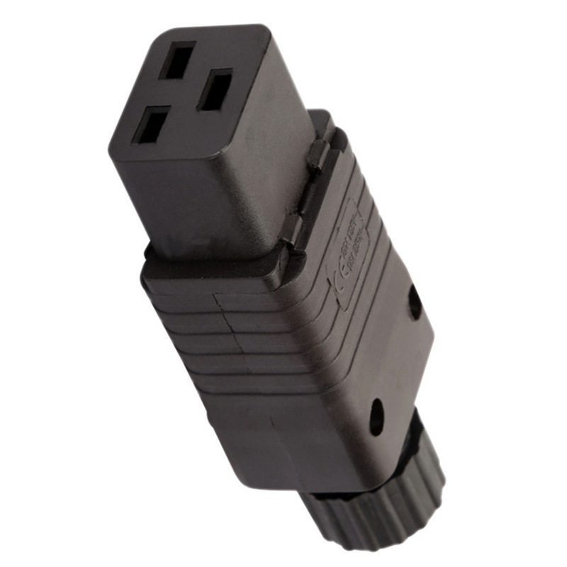 サーバ用IEC320-C19ソケットupsプラグpdu電源配線取り外し可能プラグ三横穴16a|undefined