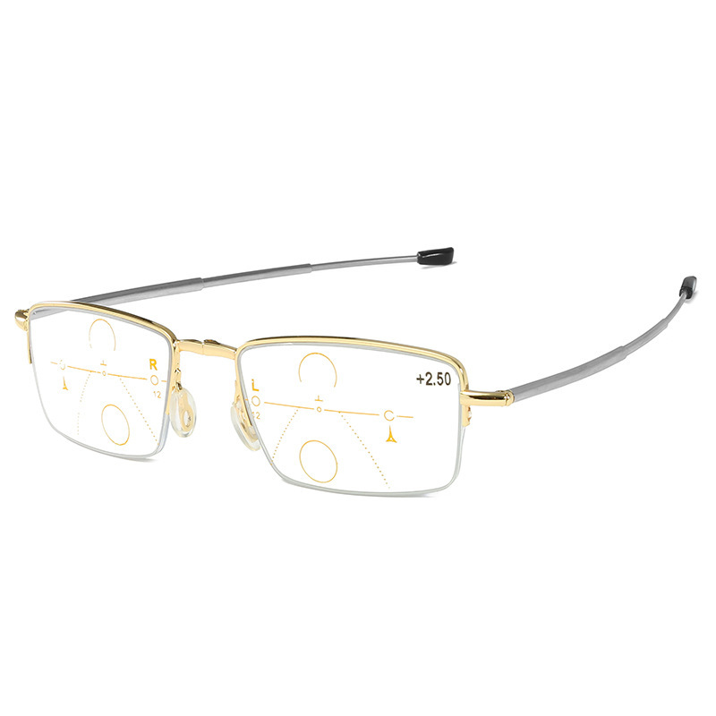 New style far and near dual-purpose antenna folding reading glasses…