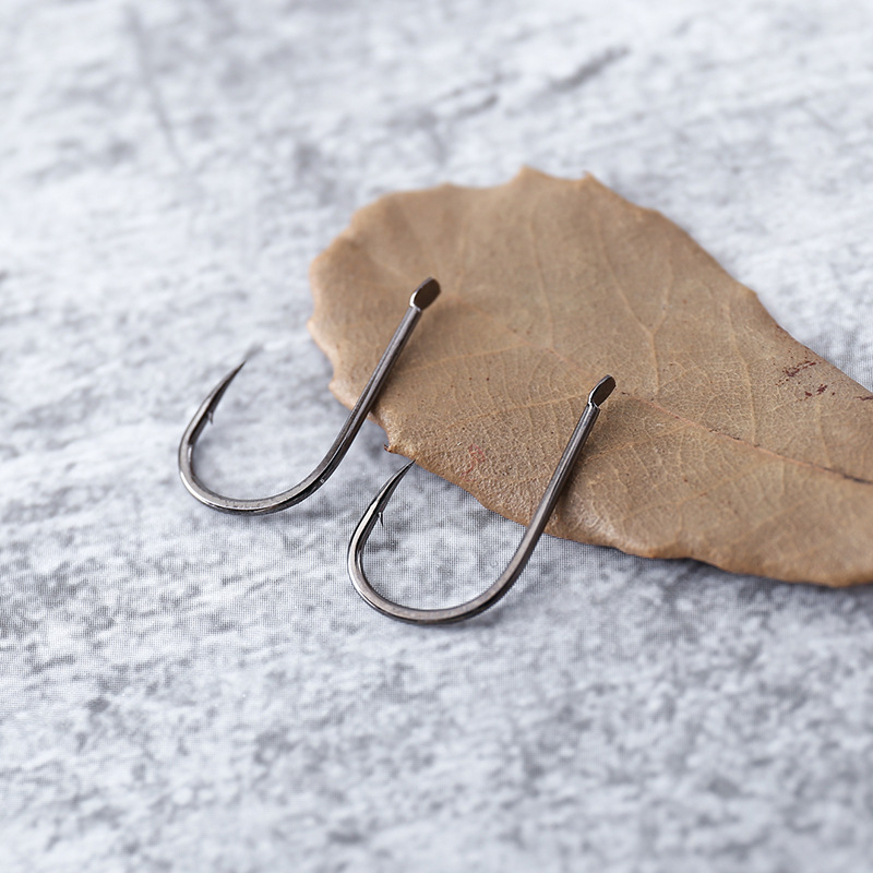 Mil y Negro anzuelo con anzuelo de púas Mesa competitiva gancho de pesca suministros de pesca accesorios anzuelo a granel