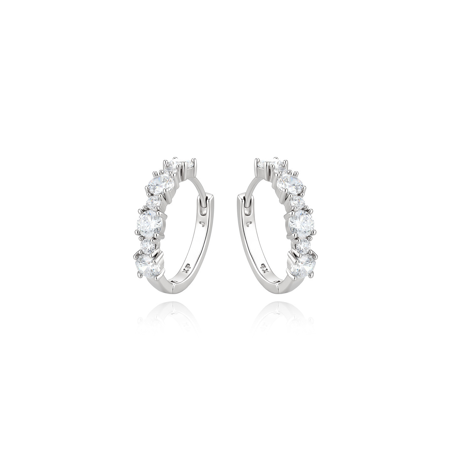 Xuping joyería estilo de moda europea y americana aretes exagerados doble fila brillante aretes de aretes de arroz de arroz pendientes de arroz transfronterizos aretes al por mayor