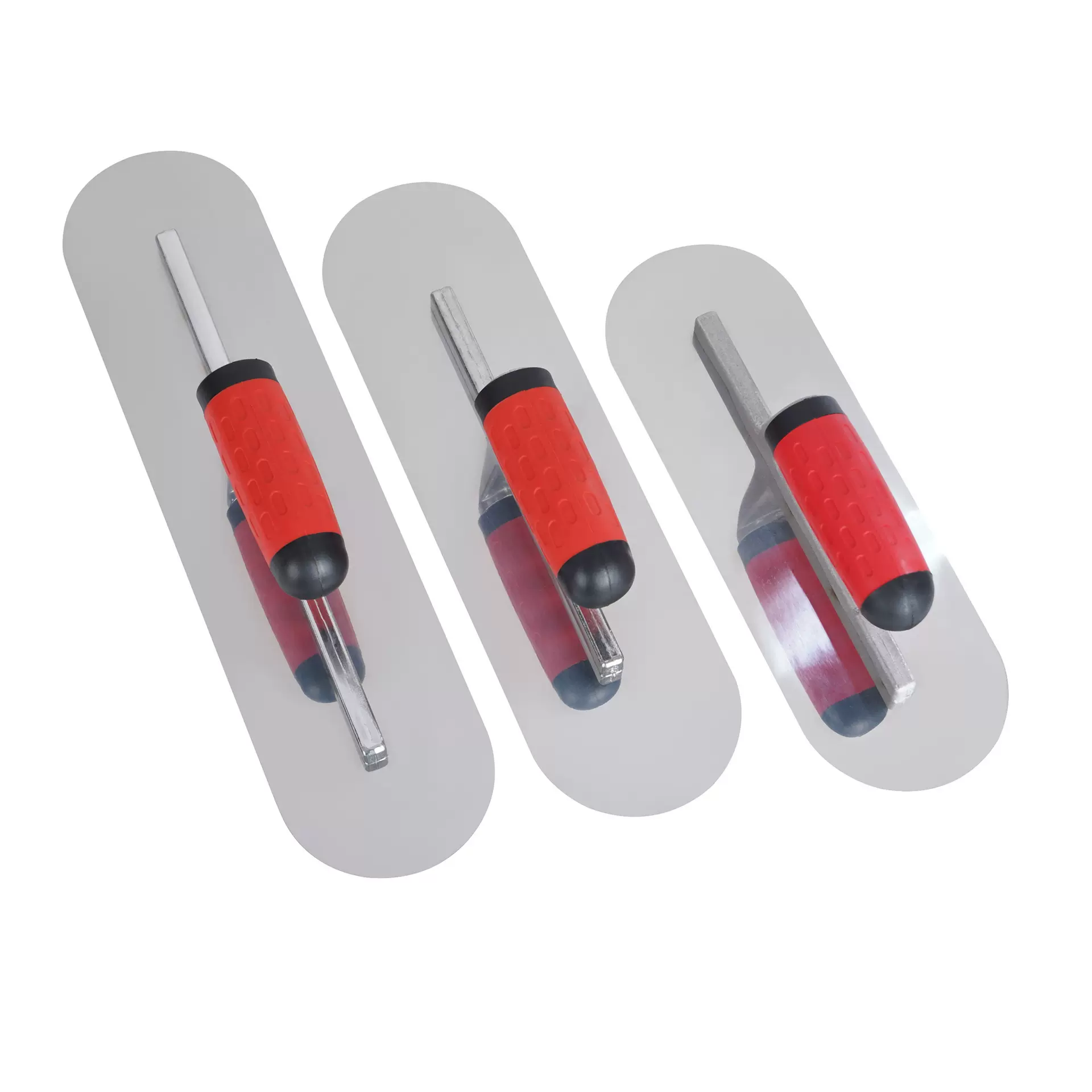 不锈钢刮腻子抹灰刀圆头抹子无钉抹泥刀批墙抹灰刮大白硅藻泥抹刀