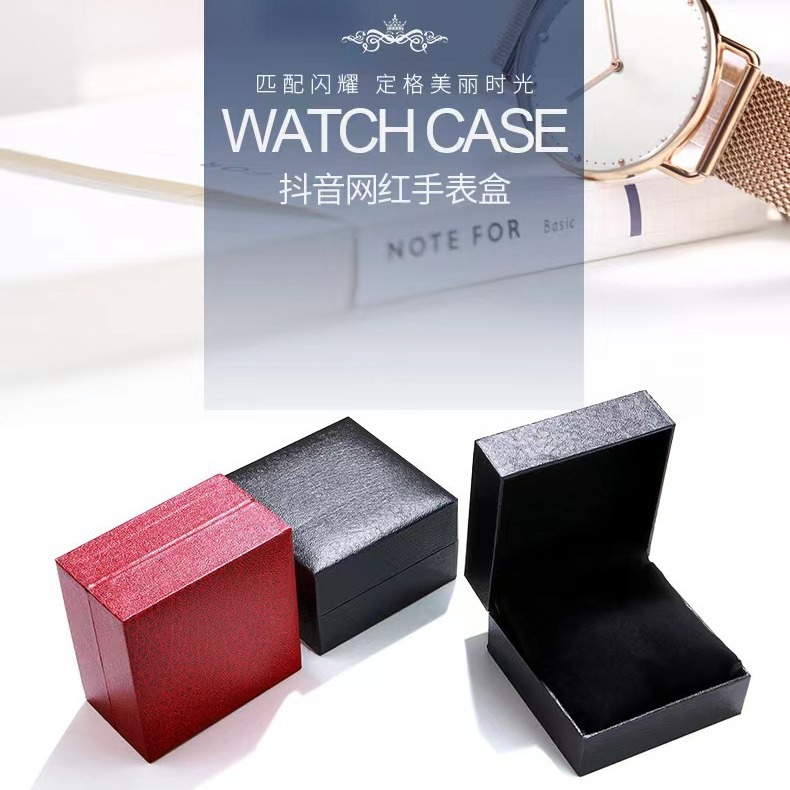 Factory Direct Sales Gift Box Watch Storage Box Universal Classy Jewelry Jewelry Box Pu Leather Flip Watch Box