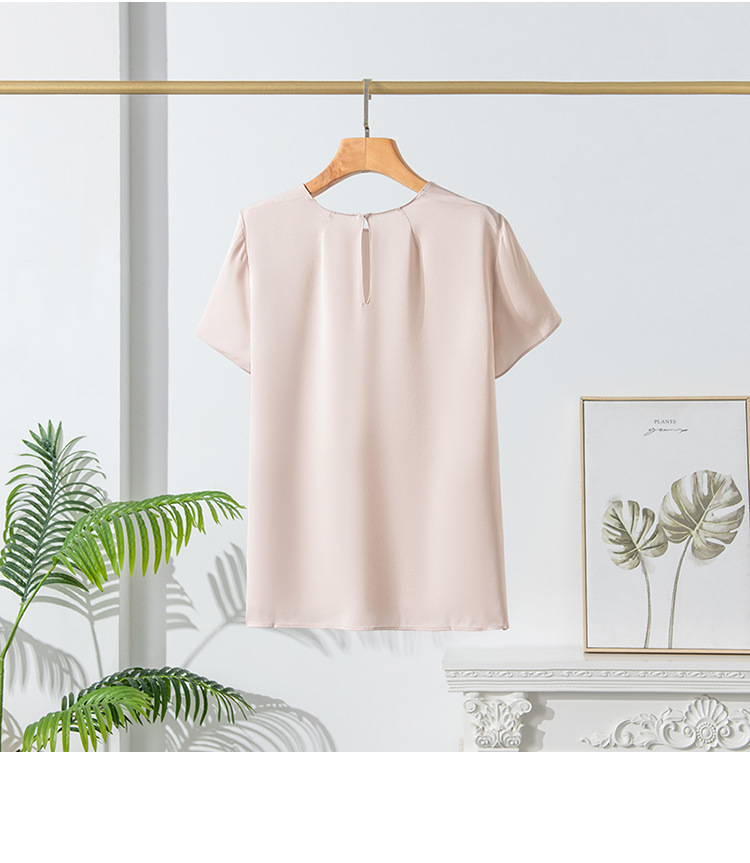 B6260 2390K ÁO THUN NỮ JIATDC NGẮN TAY MÙA HÈ THỜI TRANG NỮ LỤA TƠ TẰM G05 SẢN PHẨM MỚI