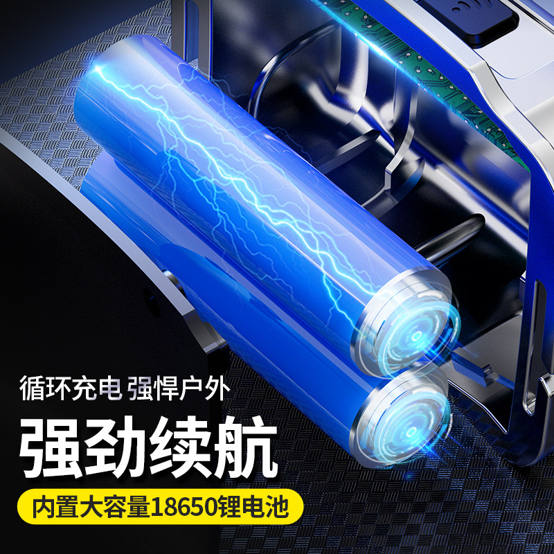 Faro de luz fuerte transfronterizo impermeable luz de trabajo montada en la cabeza solar brillante iluminación de emergencia al aire libre de alta potencia