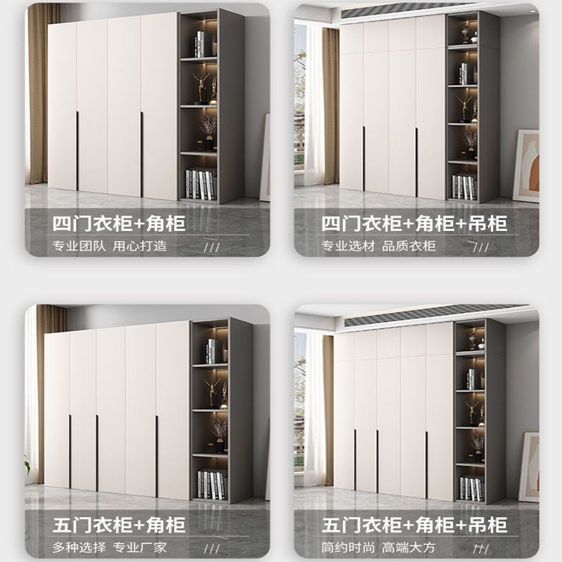 Wardrobe for Home Bedroom Simple Cabinet for Rental Housing Economical Storage Wardrobe Multi-Functional Double-Door Storage Cabinet