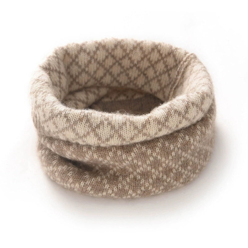 Осенне-зимний кашемировый шейный утеплитель для мужчин и женщин, ромбовидный шейный утеплитель из чистого кашемира, искусственный воротник, шарф-пуловер, оптом.