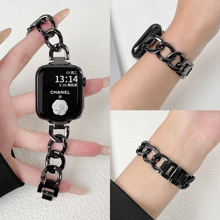 Applicable iwatchs10 Strap Apple Watch s9/8/7/6/5 Single Chain Metal applewatch9 Generation SE