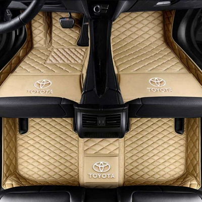 right-hand drive RAV4, Rongfang, Ayaqaltılar (Kovriklər) - rav4-rongfang-single-layer-beige-with-car-logo